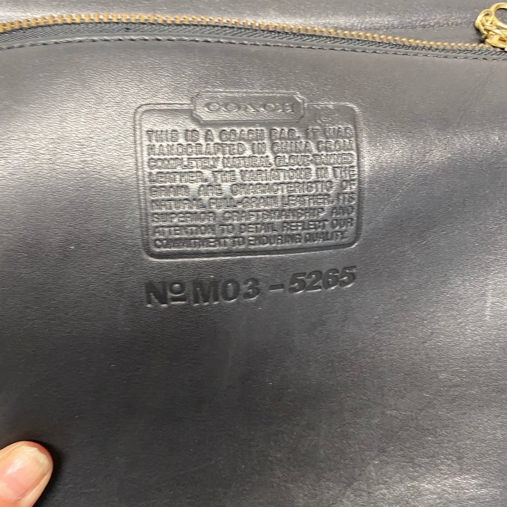 Coach Classic All Leather Briefcase w/ Strap - Picture 11 of 15